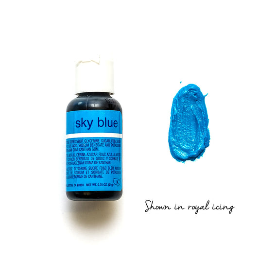 CHEFMASTER LIQUA-GEL SKY BLUE (0.70OZ)**