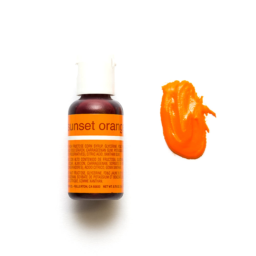 CHEFMASTER LIQUA-GEL SUNSET ORANGE (0.70OZ)**